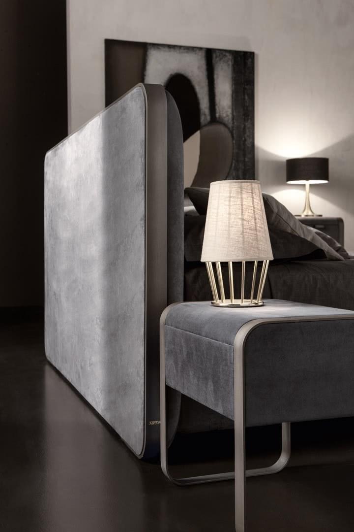 Cantori Прямоугольная прикроватная тумбочка из кожи с ящиками Elvis sun-id-1494171 - Вид №2