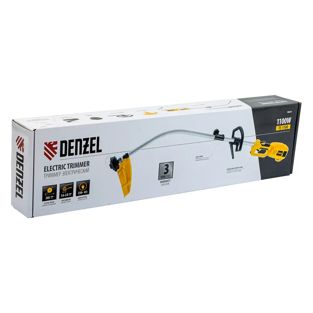 Триммер электрический Denzel TE-1100 1100 Вт STLM-2112769 - Вид №8