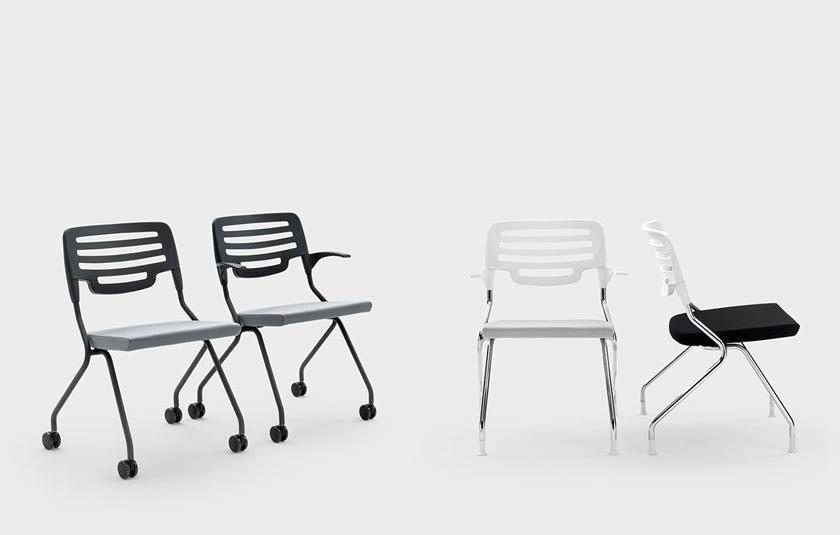 Viganò Складной пластиковый стул с открытой спинкой Madam collettività sun-id-1349935 - Вид №2