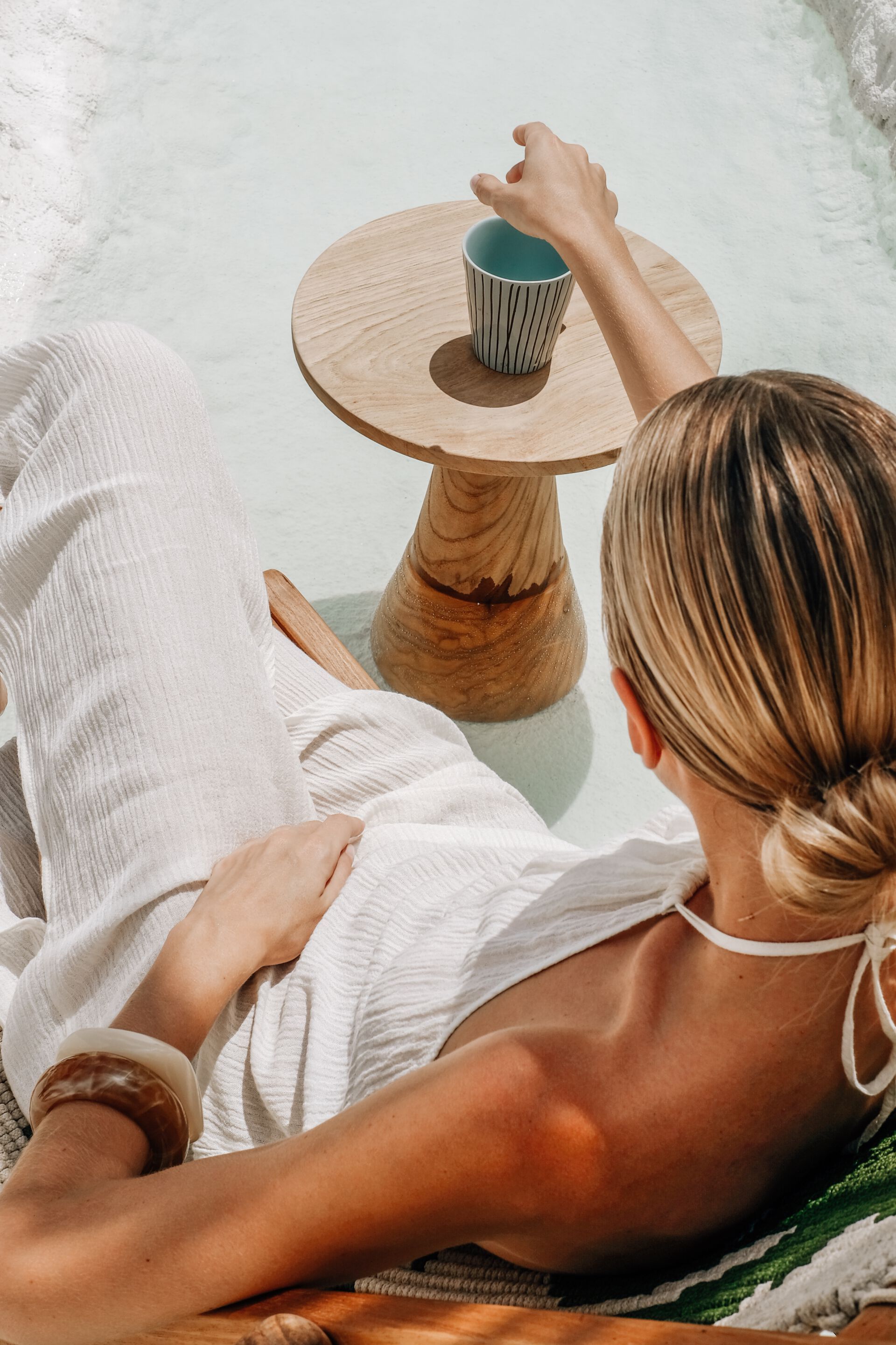 Круглый стол из тикового дерева cbdesign Сфера ARCH-00088421 - Вид №5