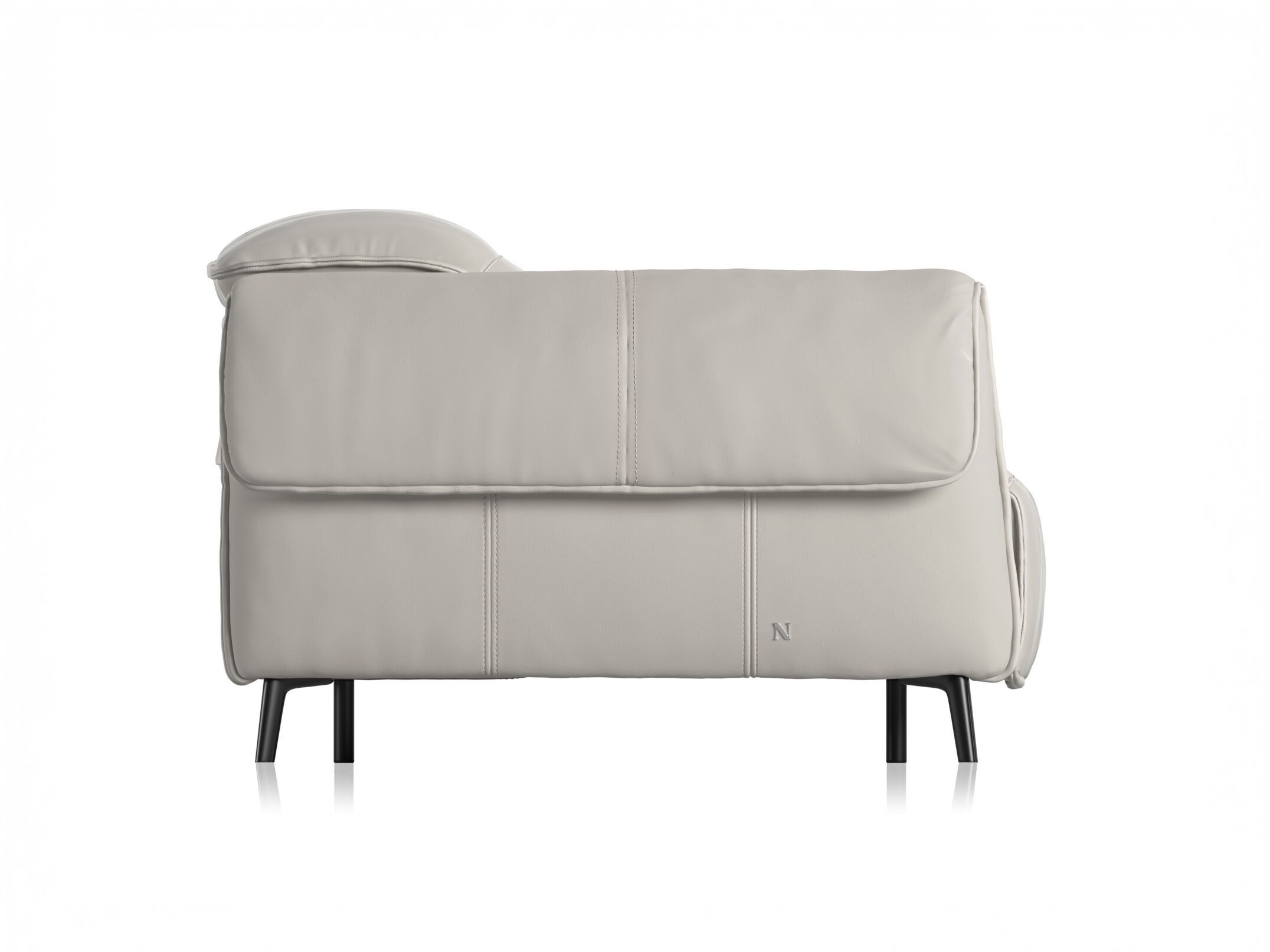 Кожаный диван-кровать с подголовником и подставкой для ног Natuzzi Italia SEAGULL ARCH-00048426 - Вид №2