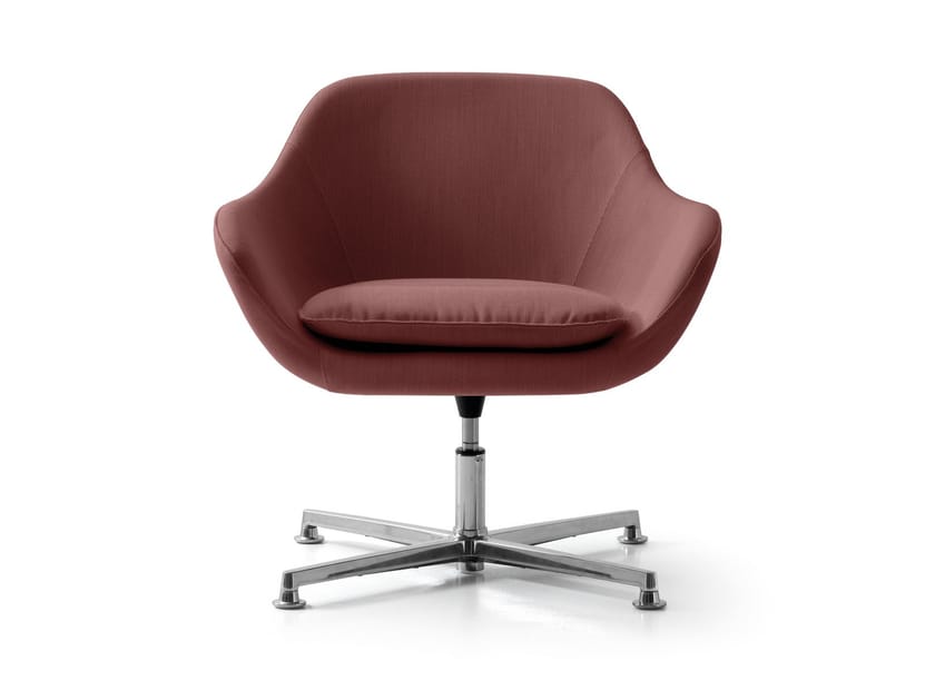 Тканевое вращающееся кресло с подлокотниками Quinti Sedute Manta ARCH-00098117