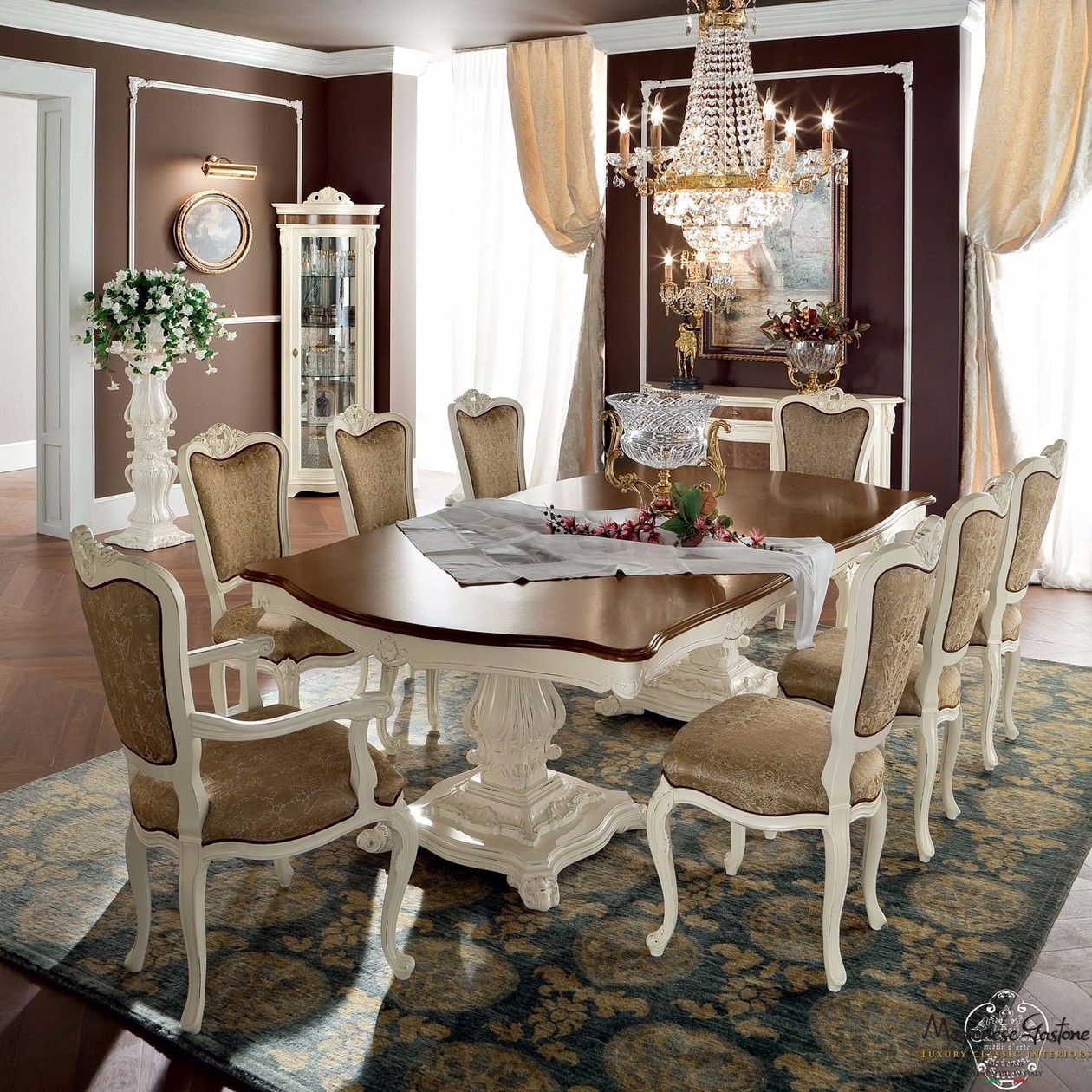 Деревянный прямоугольный стол для гостиной Modenese Luxury Interiors Bella Vita ARCH-00151954