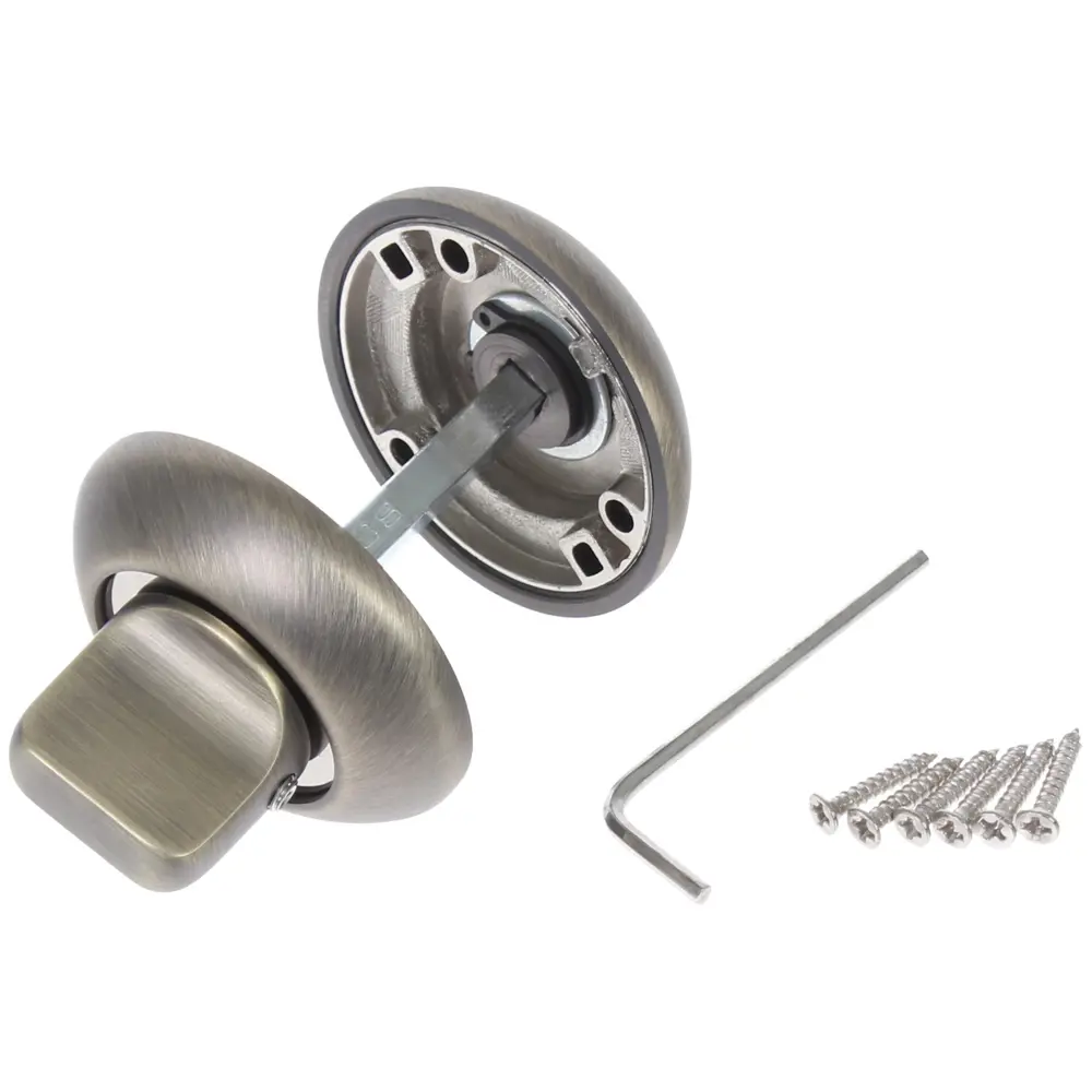 Фиксатор-вертушка для дверей Apecs «Megapolis» WC-0803-MB, ЦАМ, цвет матовая бронза STLM-2005671 - Вид №1