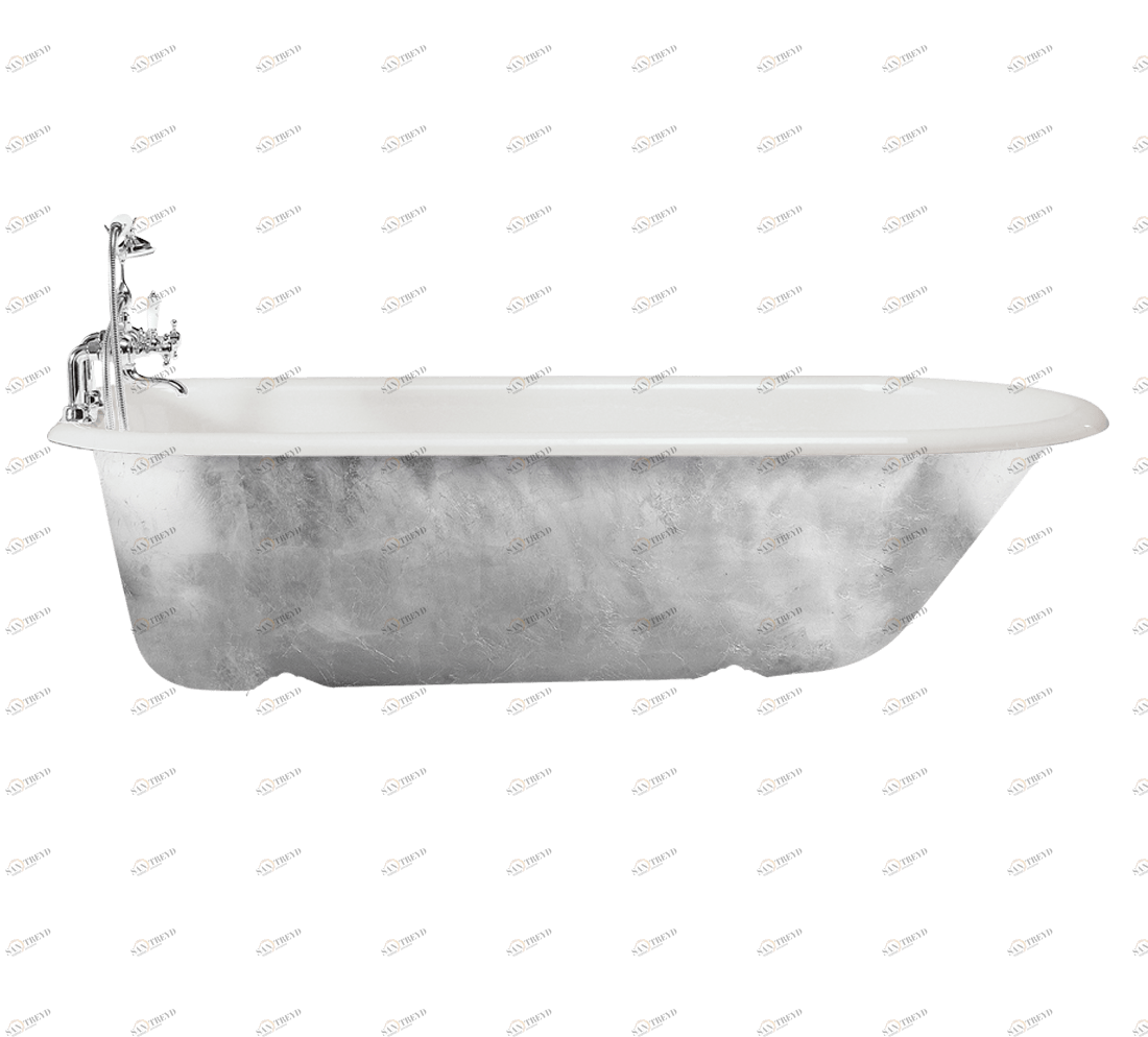 Gentry Home Bexley Cast iron bathtubs with feet Серебряный лист GH103277 