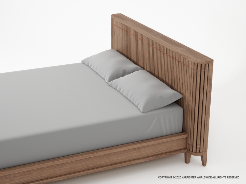 590_1243 Двуспальная кровать без ящика Karpenter Koppar - Вид №3