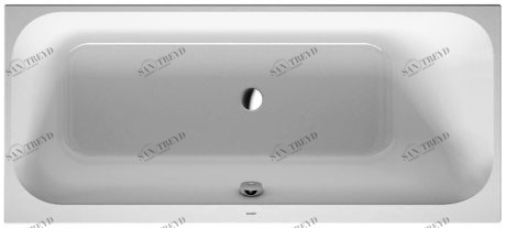 700309..0000000 Ванна Happy D.2 #700309 1600 x 700 мм Белый Alpin Duravit