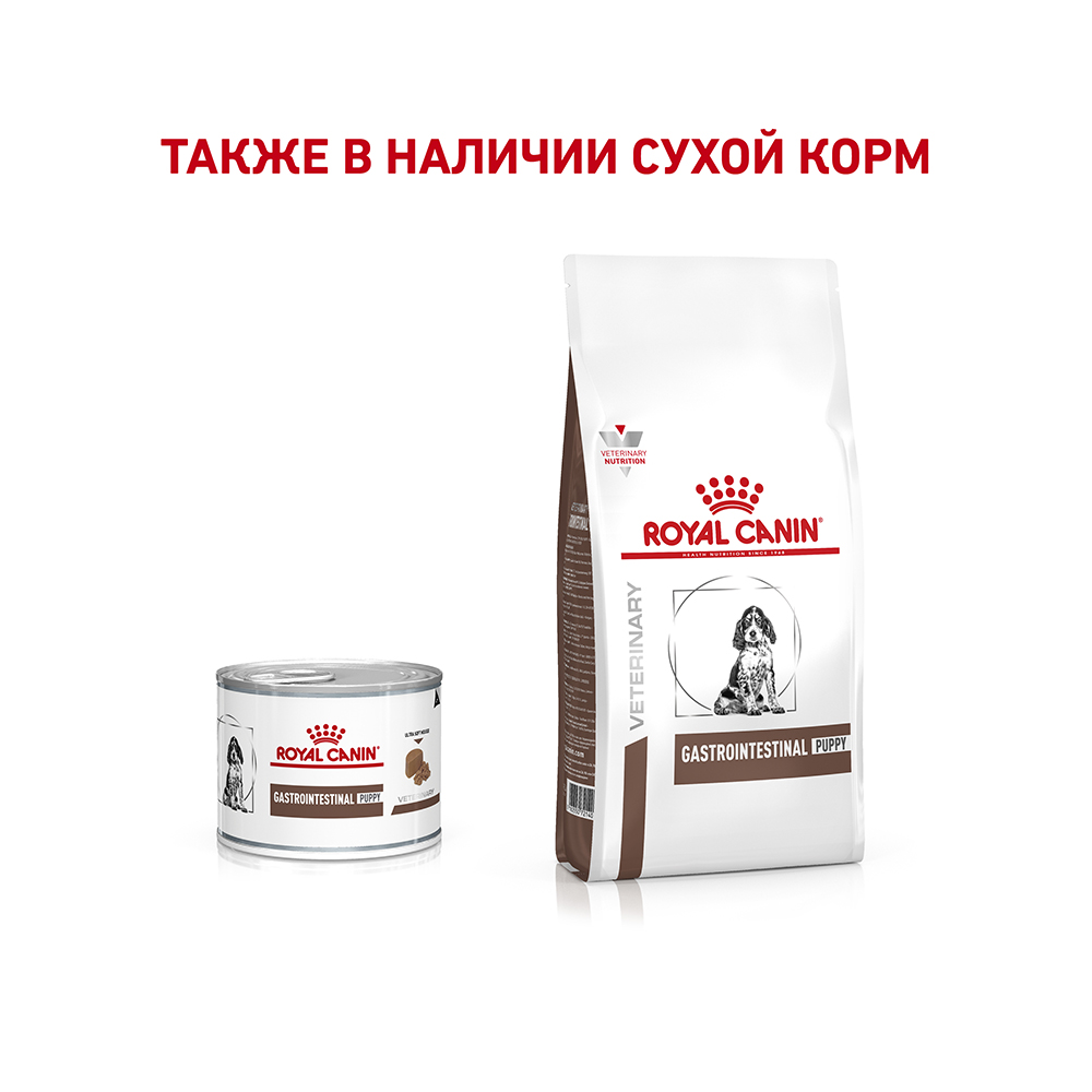 ПР0053523 Корм для щенков Vet Diet Gastro Intestinal при нарушении пищеварения банка 195г ROYAL CANIN  - Вид №4