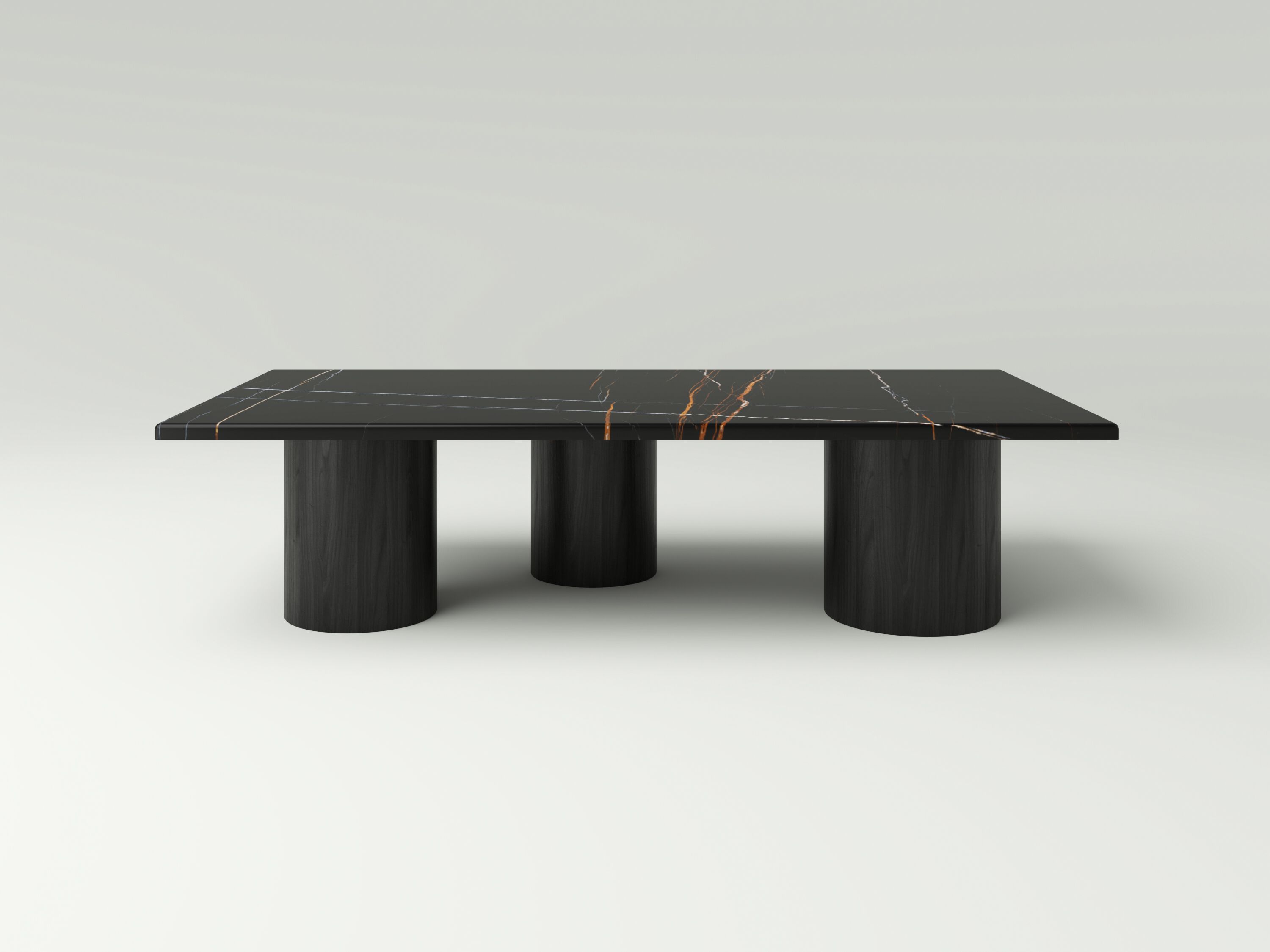 Прямоугольный журнальный столик из дуба с мраморной столешницей Saint Laurent NITZAN HOME SOORI ARCH-00054685