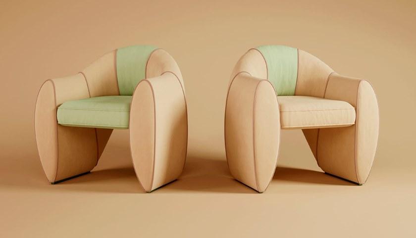 Malabar Мягкое бархатное кресло с подлокотниками sun-id-1352389 - Вид №4