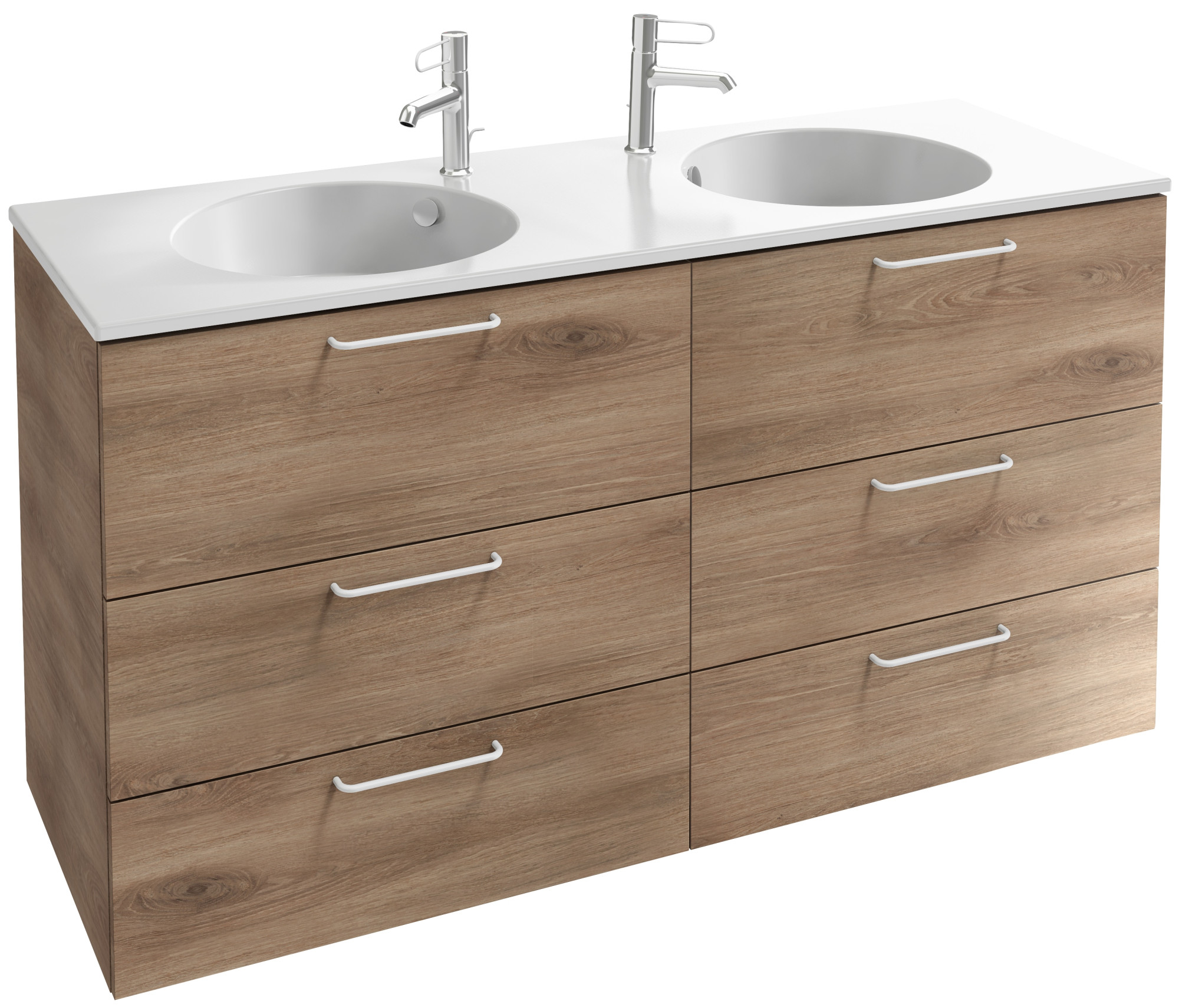 EB2536-R6-G1C Тумба под столешницу 140 см, 6 ящиков, белая ручка JACOB DELAFON ODÉON RIVE GAUCHE ODEON RIVE GAUCHE