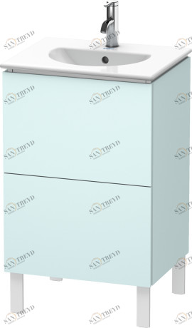 LC660400909 Тумбочка напольная L-Cube #LC6604 520 x 419 мм Светло-голубой матовый декор Duravit