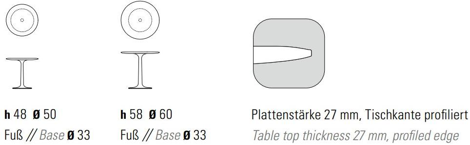 ZEITRAUM Низкий круглый деревянный журнальный столик Turntable sun-id-1509615 - Вид №8