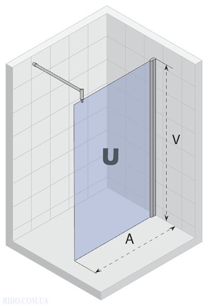 GFB0108800 Неподвижная стенка Riho Fjord Santreyd - Вид №1