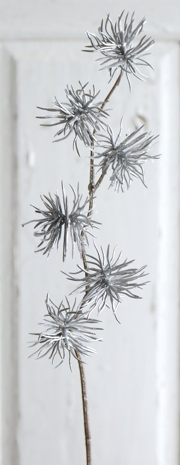1429 996 a3 Ветка лиственницы искусственная, 43 см, серебристая H-andreas 