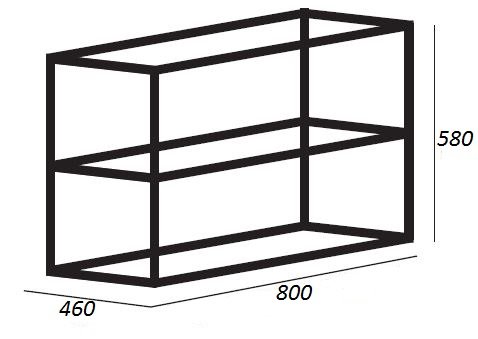 Мебель для ванной CEZARES CADRO 80 Nero  - Вид №3