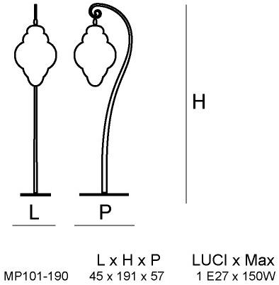 Siru Торшер из муранского стекла Classic sun-id-1494185 - Вид №2