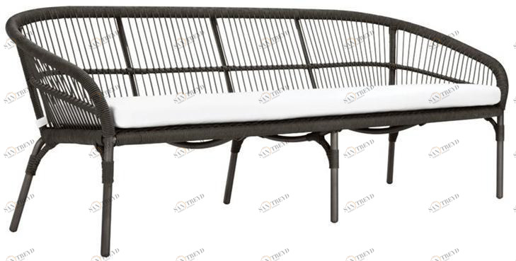 JANUS et Cie 3-х местный садовый диван из полипропилена Nexus sun-id-1431159