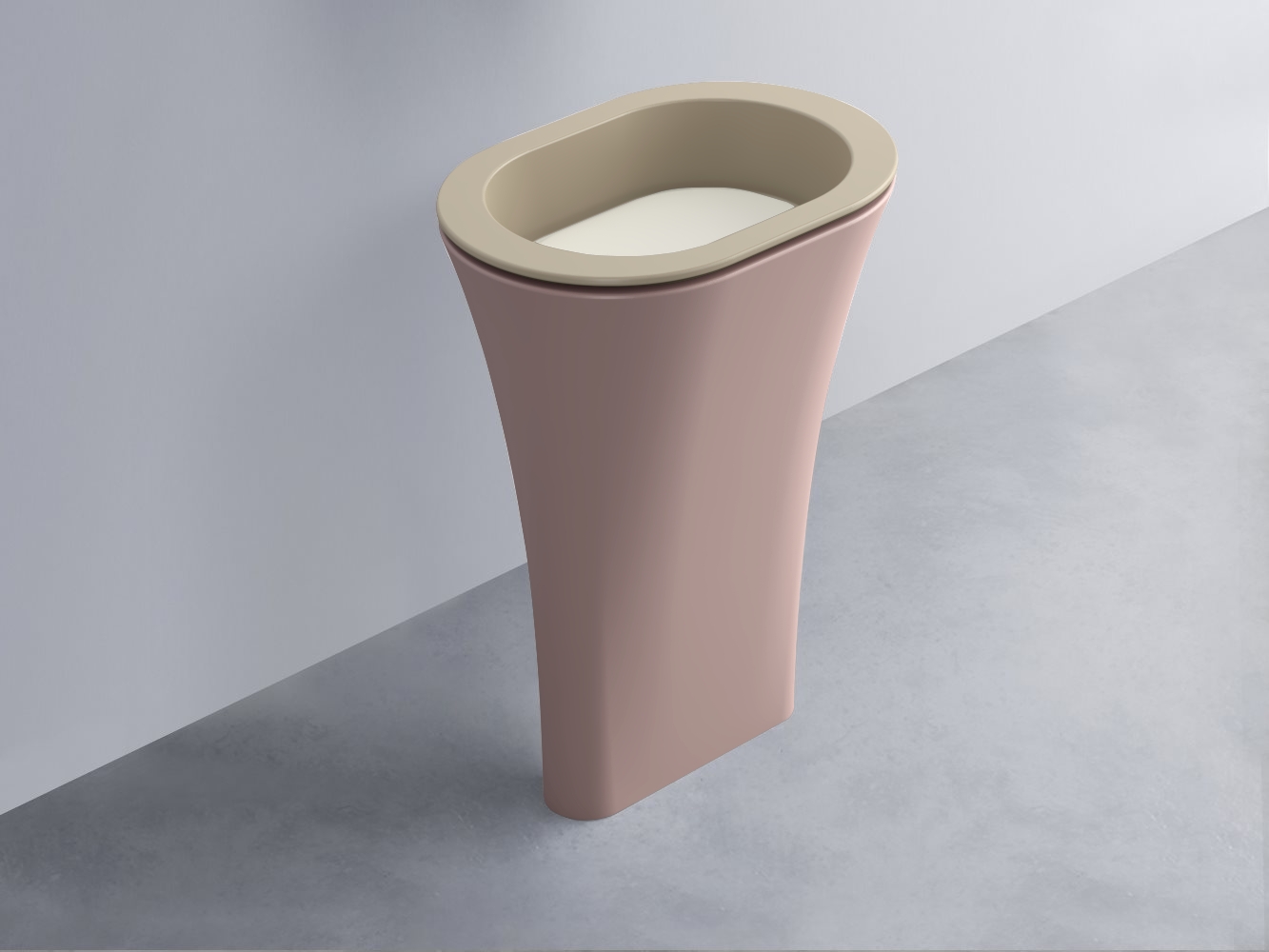 AMLA65-AV+AMPILO-TL+AMCOLO-CP Раковина Amedeo Ovale отдельностоящая cielo Enjoy + Amedeo Ceramica Cielo