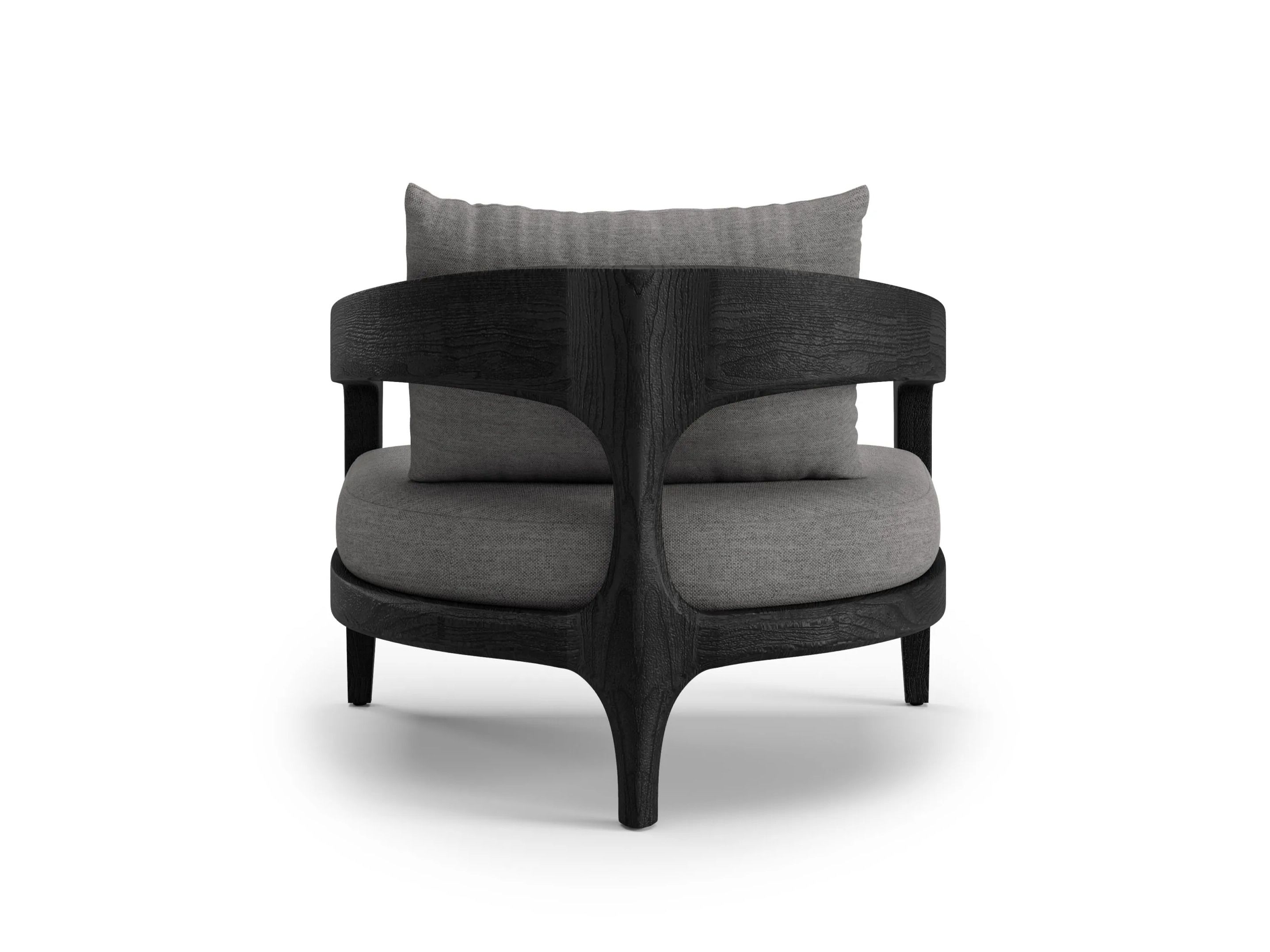 Тканевое садовое кресло с каркасом из тикового дерева SNOC Кит ARCH-00063748 - Вид №2