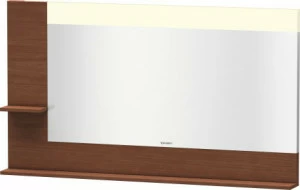 VE731401313 Vero Зеркало с полочками сбоку и внизу Американский орех, натуральный шпон