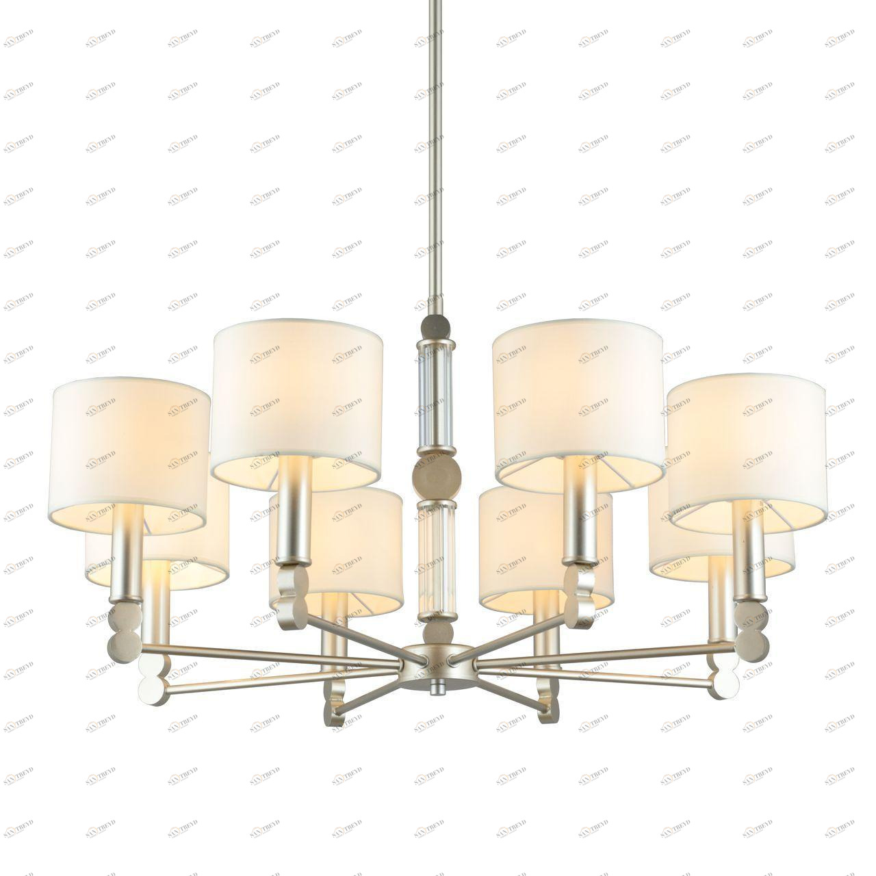 Подвесная люстра Omnilux Scario OML-64513-08 белая OMNILUX ДИЗАЙНЕРСКИЕ, SCARIO 279949 Белый 