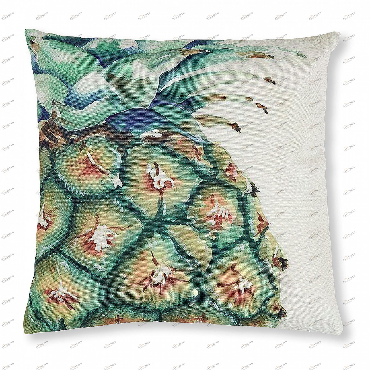 Чехол на подушку Jazzy 45x45 зеленый от La Forma LA FORMA РИСУНОК, РАСТЕНИЯ 299177 Зеленый 