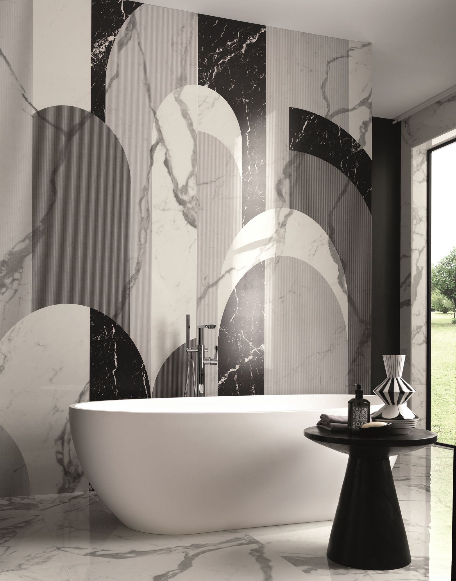 Пол / керамогранит с мраморным эффектом FAP ceramiche Roma Gold ARCH-00044009 - Вид №55