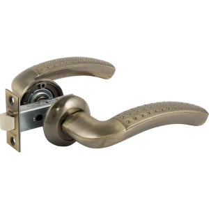 Комплект дверных ручек без запирания SET45/Z INTRO RM/HD AB-6 зеленая бронза