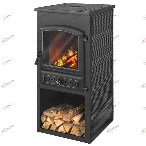 Печь-камин Этна (БКД) с плитой «Антрацит» высокая 5058