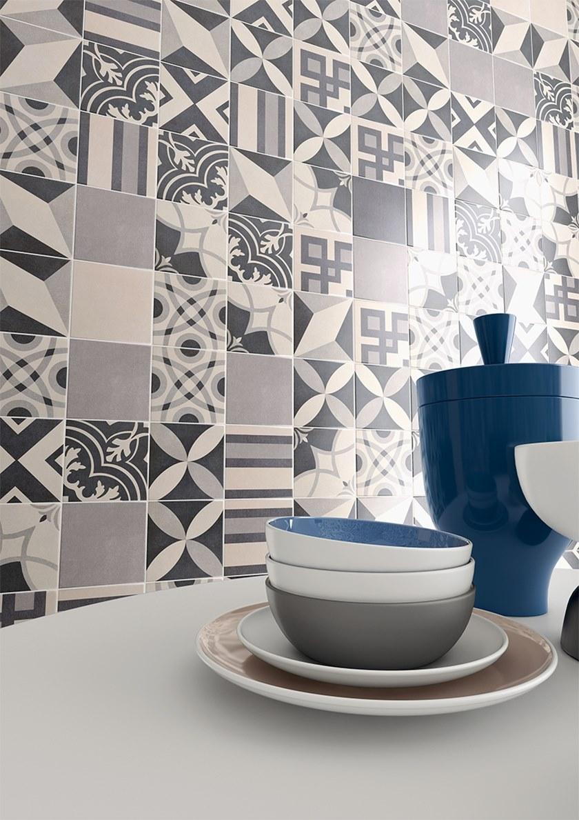 RECER Настенная / напольная плитка из глазурованного керамогранита с эффектом энкаустики sun-id-1385148 - Вид №3