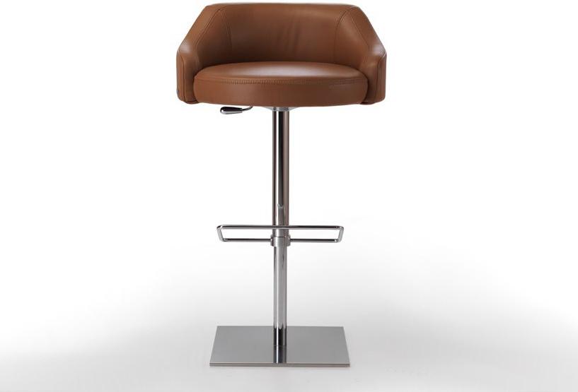 Tonino Lamborghini Casa Высокий кожаный табурет со спинкой Long beach sun-id-1354248 - Вид №1