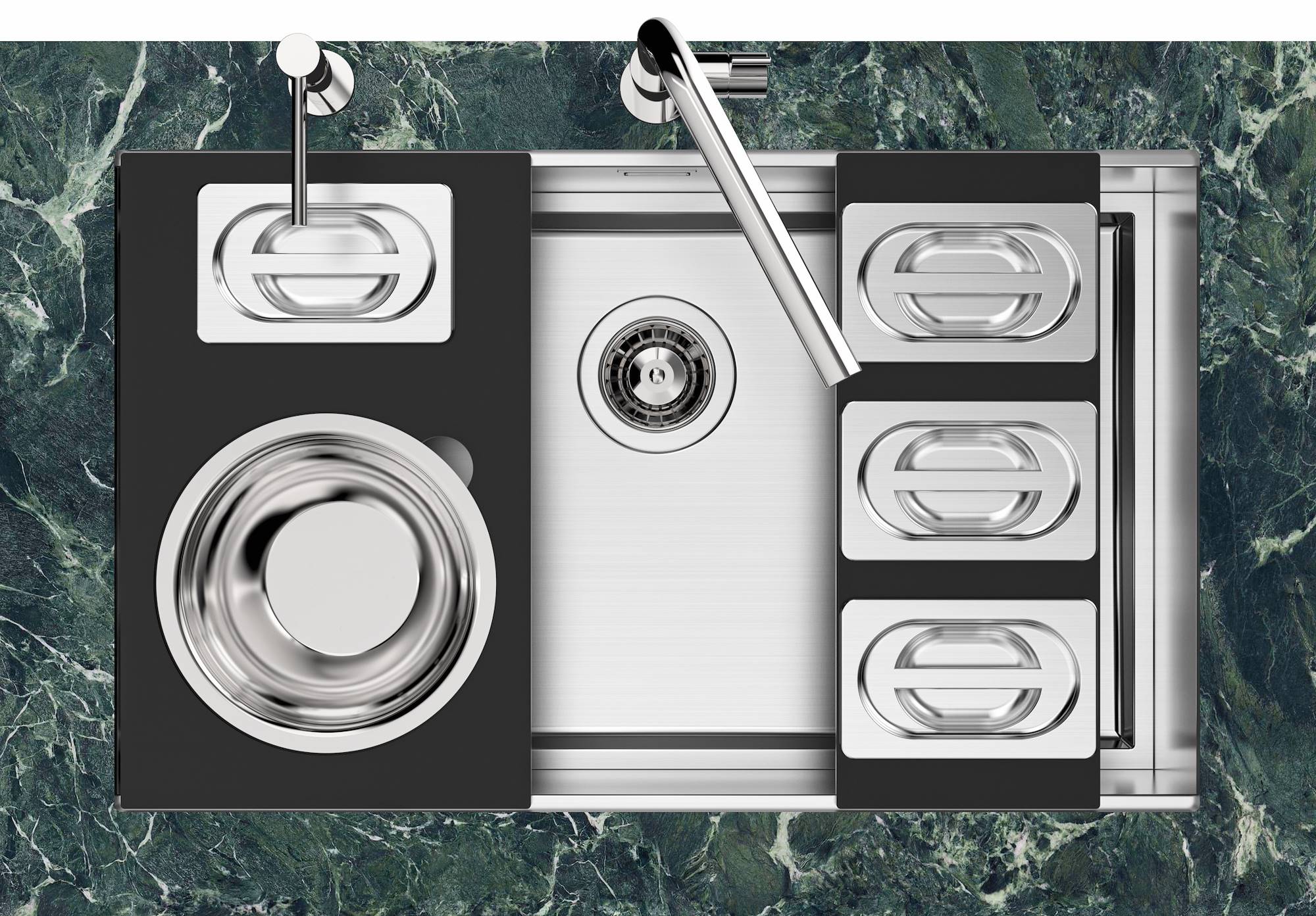 Раковина из нержавеющей стали с одной чашей Foster Quadra Evo ARCH-00151399 - Вид №2