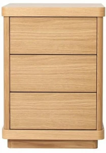 Heavens Прикроватная тумбочка из лакированного дуба квадратная с ящиками Scarlett