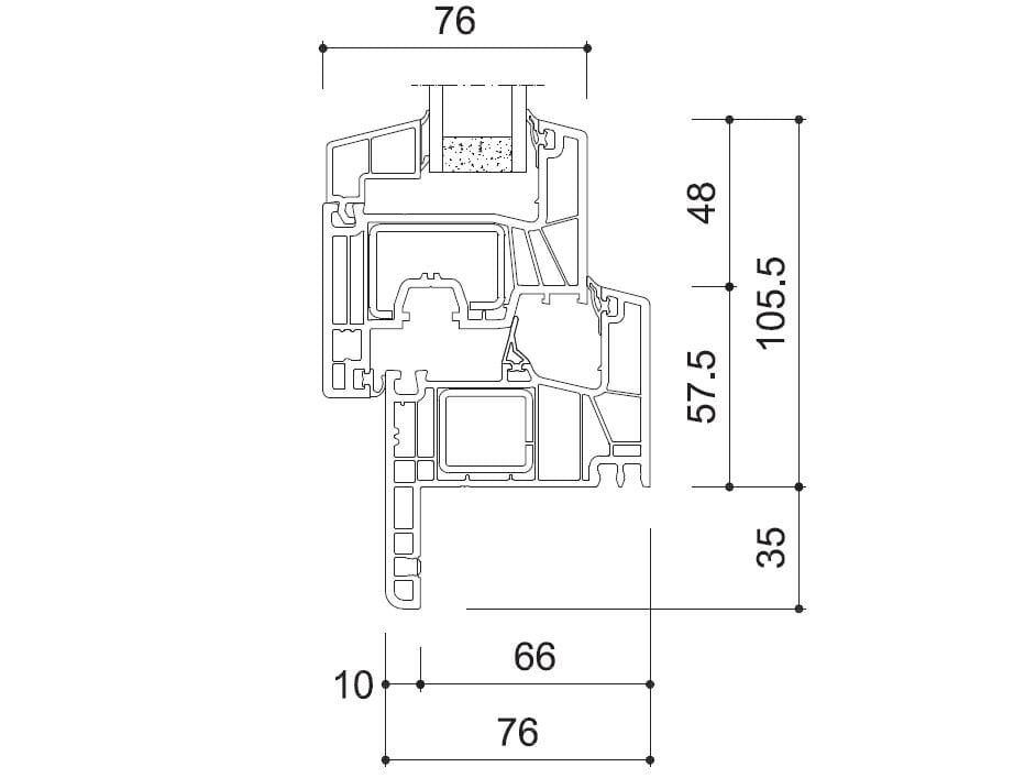 100% рециркулированное окно PVC NURITH ELLEN ARCH-00108916 - Вид №4