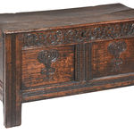SOR27427 Ранний дубовый резной сундук ijlbrown  - Вид №7