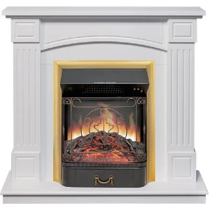 Каминокомплект Royal Flame Boston STD Majestic FX Brass 1.5 кВт цвет белый 89396838 STLM-2122545