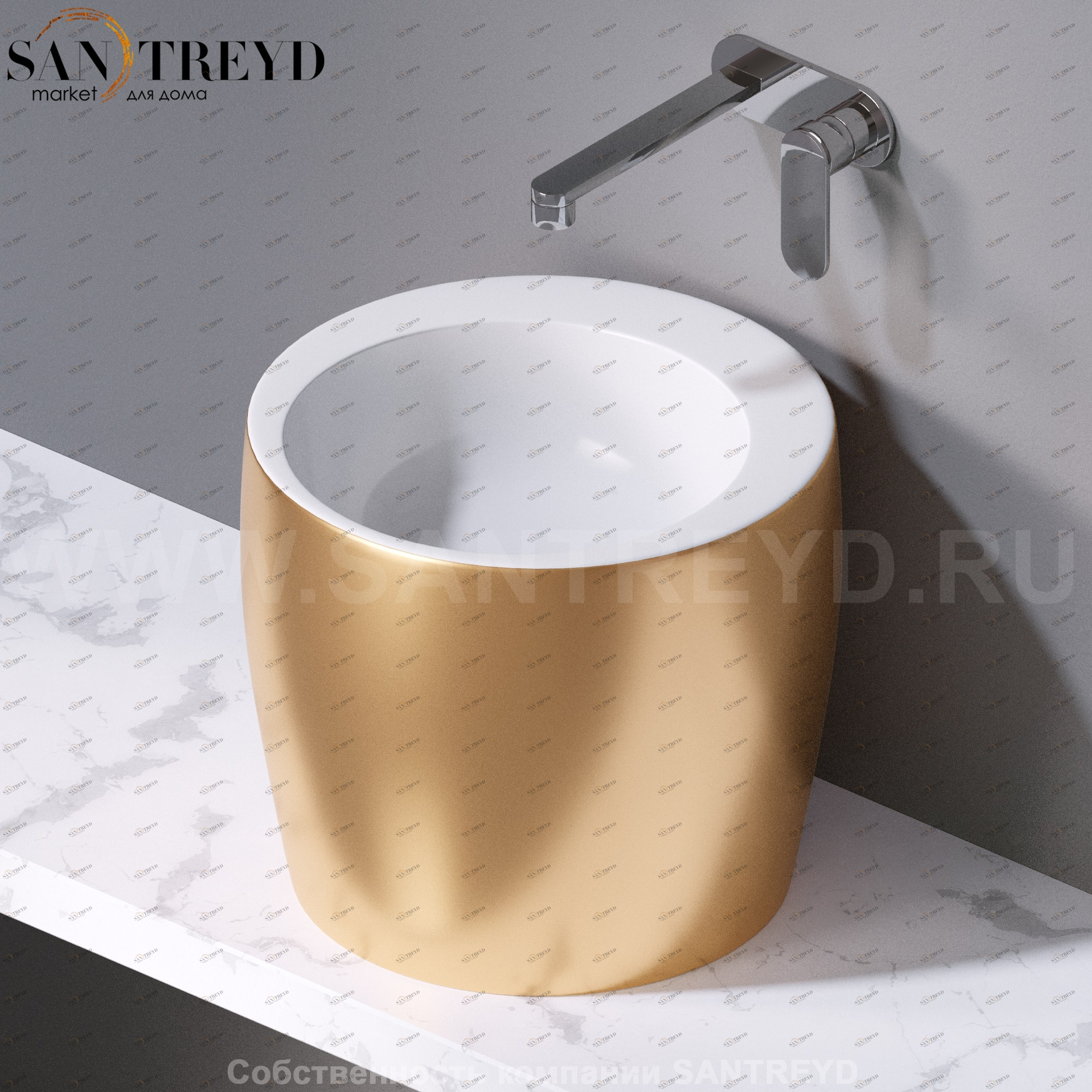 L101350 Накладная раковина на столешницу  круглая A. e T. Italia TOTEM AeT ITALIA