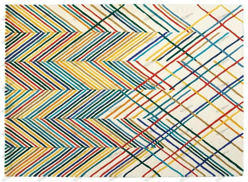 Toulemonde Bochart Ковер ручной работы из шерсти в полоску The designers sun-id-1453621