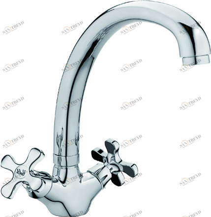 Смеситель для кухни Rush Sakhalin SA5350-23 высокий хром 11523131