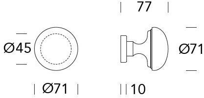 Reguitti Ручка дверная из латуни Cosmo Ah56pf002** - Вид №4
