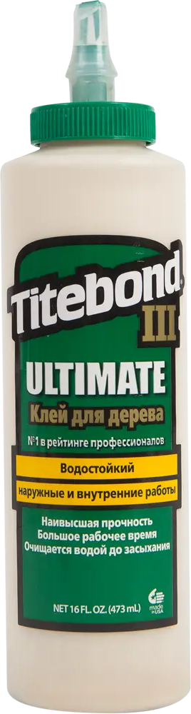 Влагостойкий клей Titebond III Ultimate для дерева - 473 мл 82245595