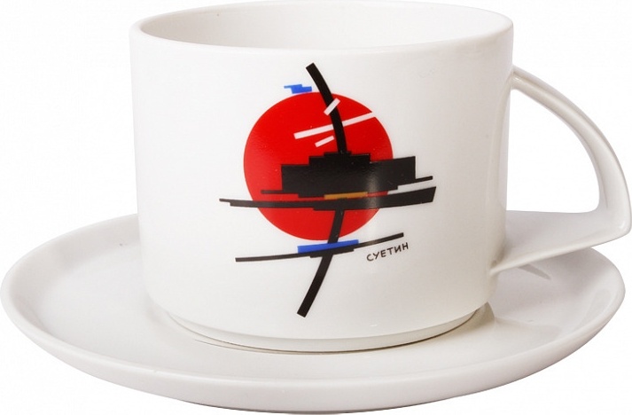 10605532 Императорский фарфоровый завод Чашка чайная с блюдцем "Суетин" "Баланс" Фарфор твердый 