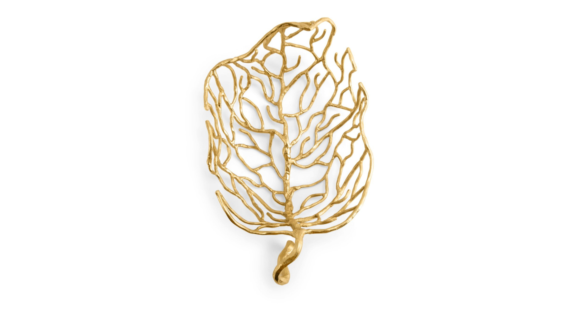 10663704 Michael Aram Блюдо Michael Aram Осенние листья 32см, латунь Латунь  - Вид №1