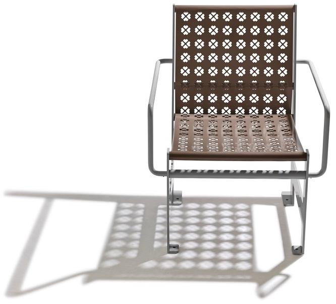 Nola Industrier Садовое кресло из стали с подлокотниками Low/high sun-id-1442851 - Вид №5