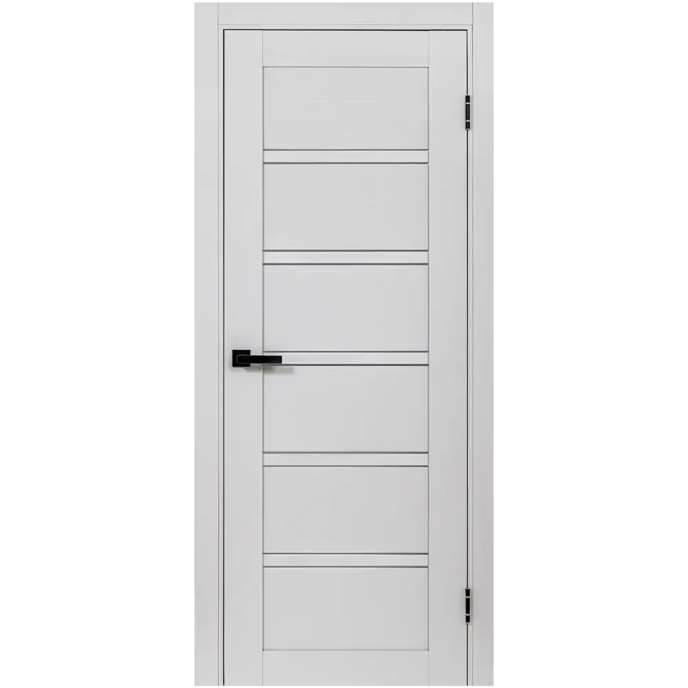 Комплект двери Легда-28 со стеклом 60x200 см полипропилен цвет серое дерево с добором 150 мм PORTIKA STLM-2162880