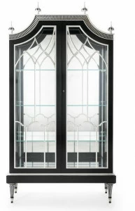 OAK Витрина из лакированной древесины со встроенной подсветкой Galleria