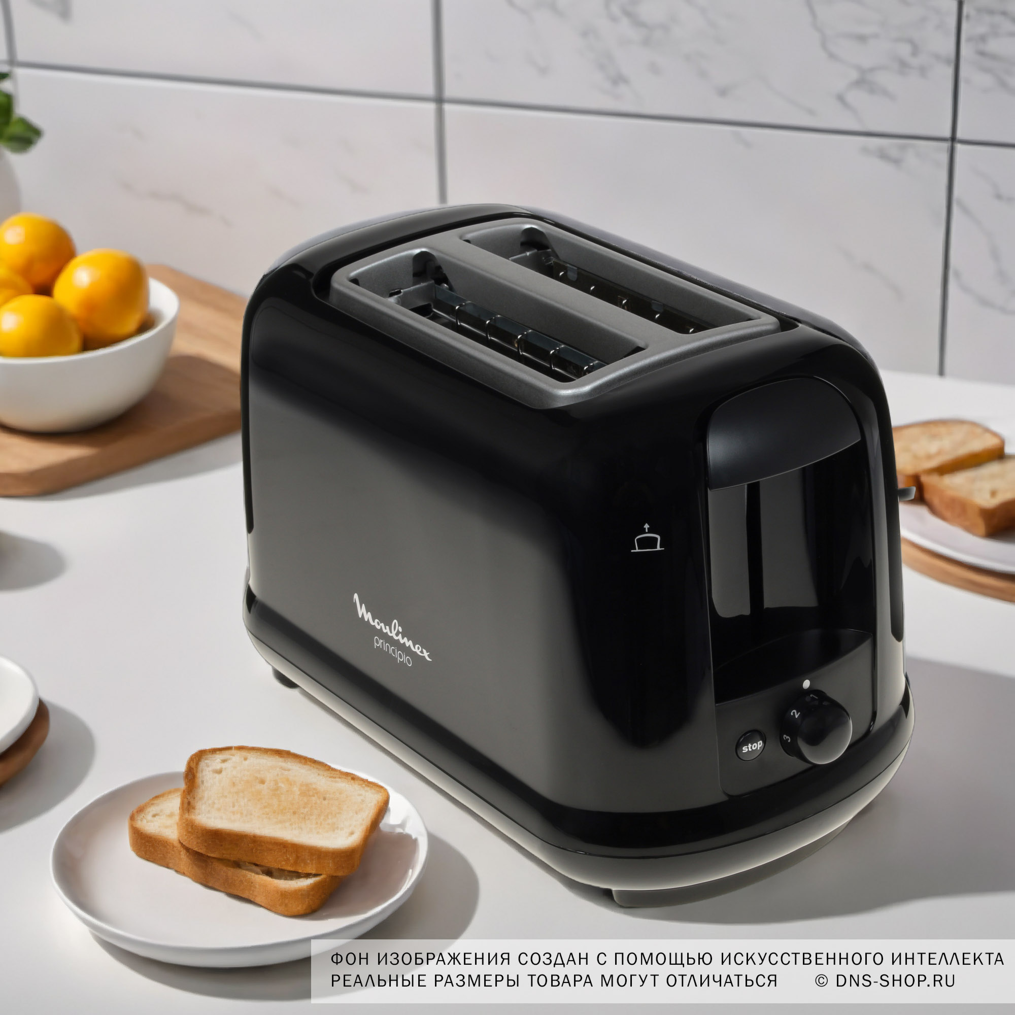 1193438 Тостер Moulinex Principio LT160830 черный STDN-0104073 - Вид №15