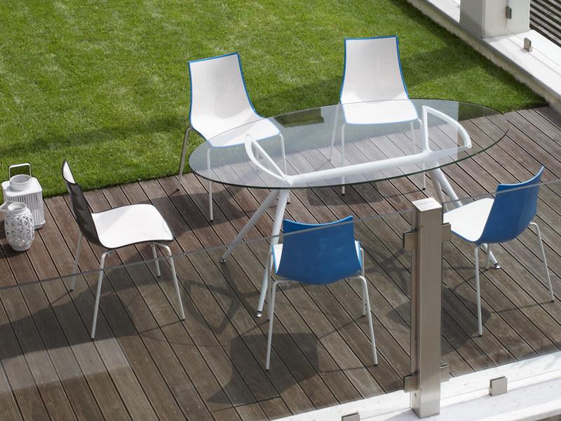 SCAB DESIGN Стул стальной штабелируемый Zebra sun-id-1480985 - Вид №2