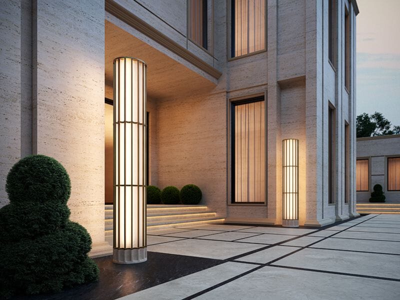 Напольная лампа из алюминия и стекла Panzeri Рим ARCH-00130929